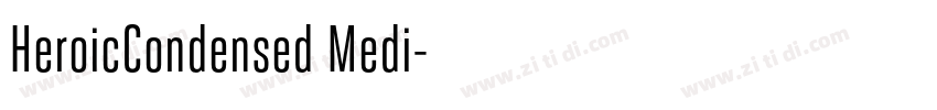 HeroicCondensed Medi字体转换